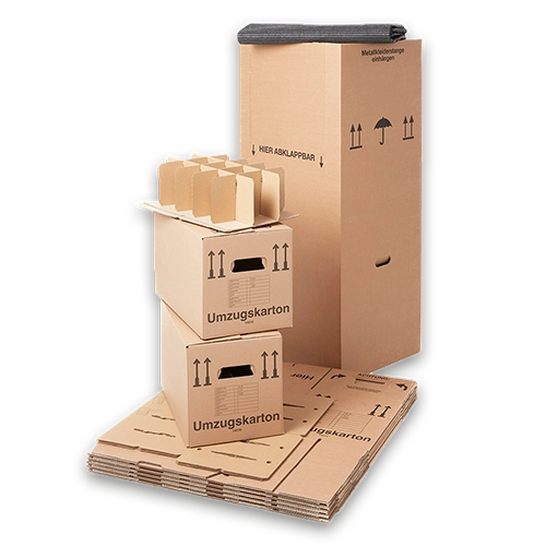 Kleiderbox, Gläserkarton, Umzugskartons und Möbelpackdecke der Firma BB-Verpackungen GmbH